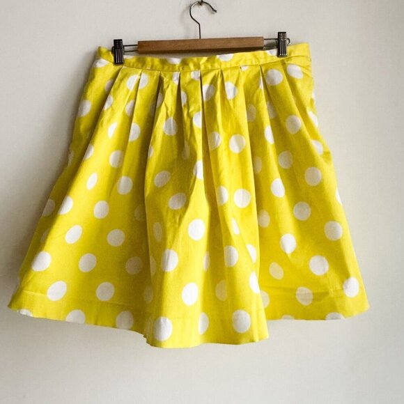Pink Tartan yellow White Polka Dot Full Mini Skirt 14 - Picture 5 of 7